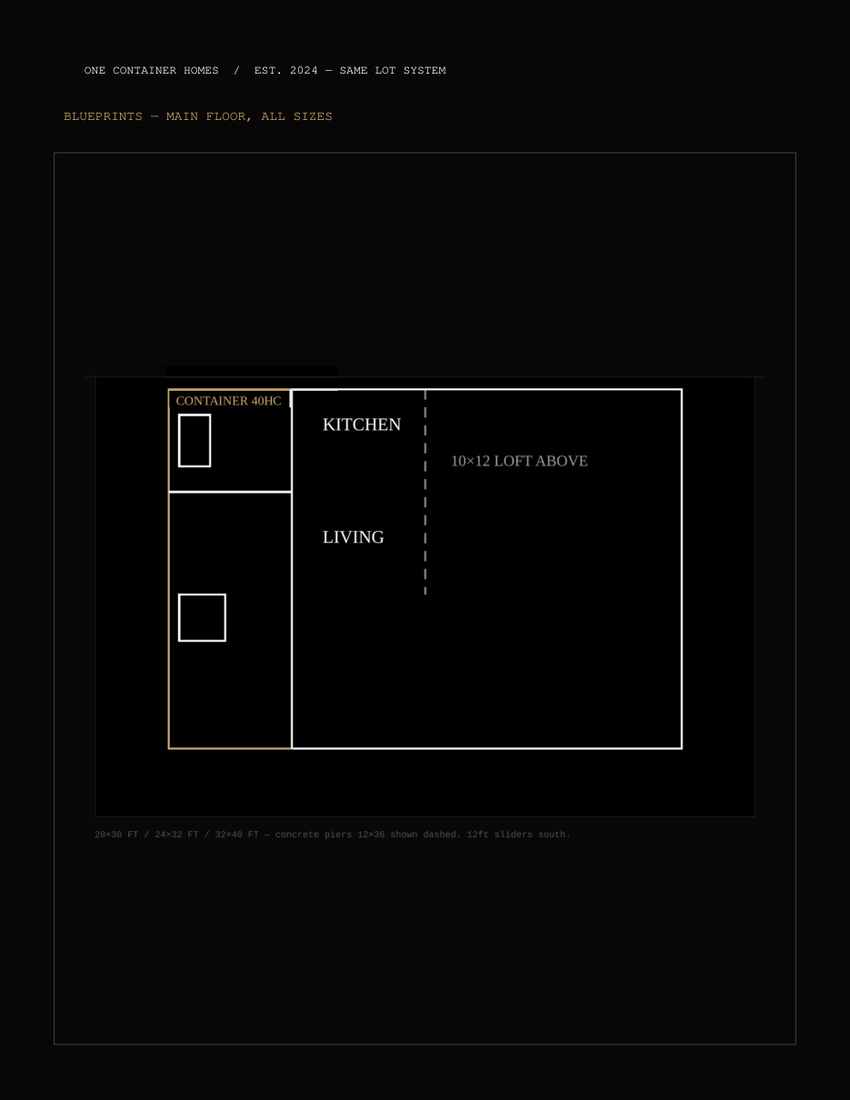 Black Container Home packet — page 11 of 19