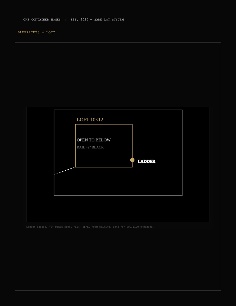 Black Container Home packet — page 12 of 19